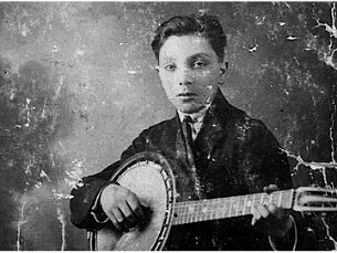 Young Django with Banjo null