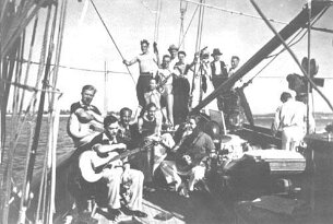 Django Reinhardt sur le tournage du film Clair de Lune null