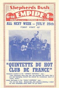 Django Reinhardt - affiche du QHCF avec Stephane Grappelli null