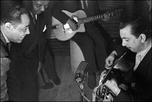 Django Reinhardt et Duke Ellington - Inauguration des locaux du Hot Club rue Chaptal null