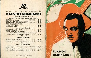 Django Reinhardt publicité des disques Swing null