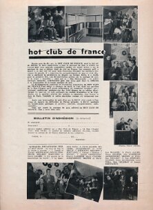 Programme du Hot Club - Bulletin d'Adhésion null