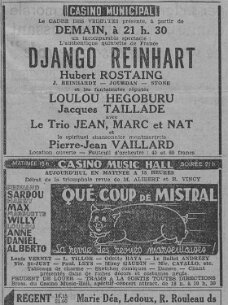 Django Reinhardt - Affiche concert null