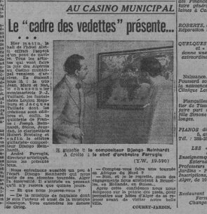 Django Reinhardt Interview journal Alger null
