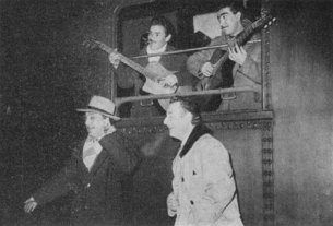 Django Reinhardt - festival de Jazz à Nice Django Reinhardt, Challain-Ferret, Stéphane Grappelli, Joseph Reinhardt - Nice-1948