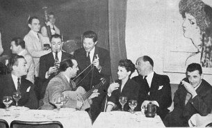 Django Reinhardt, Hubert Rostaing et Jean Sablon au Boeuf sur Le Toit null