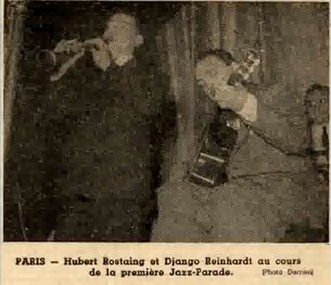 Django Reinhardt et le QHCF à la première Jazz-Parade null
